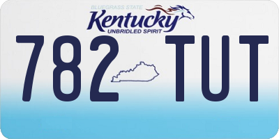 KY license plate 782TUT