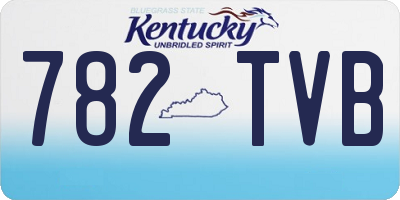 KY license plate 782TVB