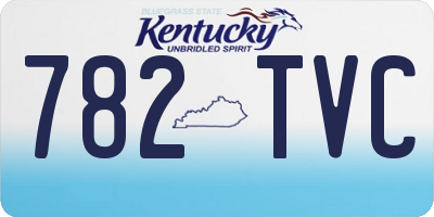 KY license plate 782TVC