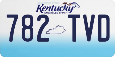 KY license plate 782TVD