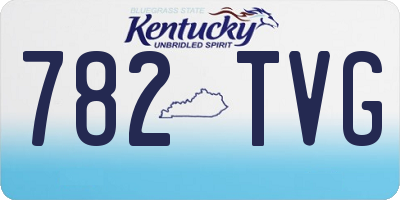 KY license plate 782TVG