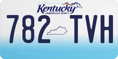 KY license plate 782TVH