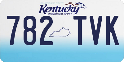 KY license plate 782TVK