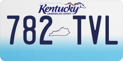 KY license plate 782TVL