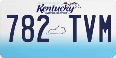 KY license plate 782TVM