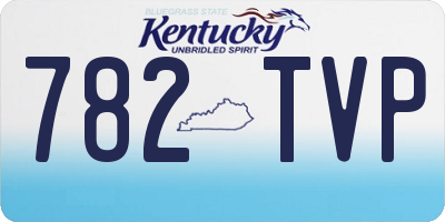 KY license plate 782TVP