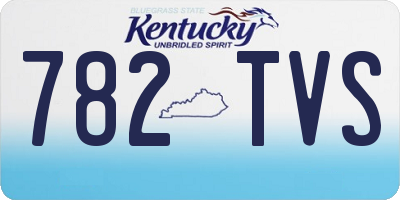 KY license plate 782TVS