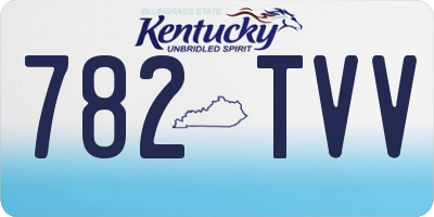 KY license plate 782TVV