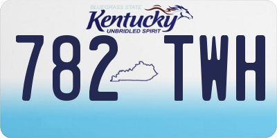 KY license plate 782TWH