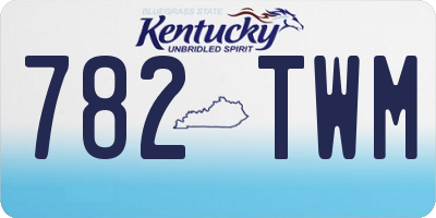 KY license plate 782TWM