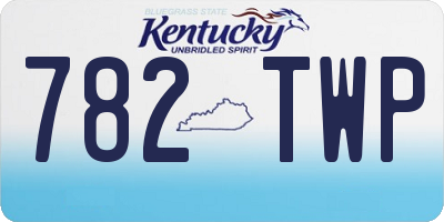 KY license plate 782TWP