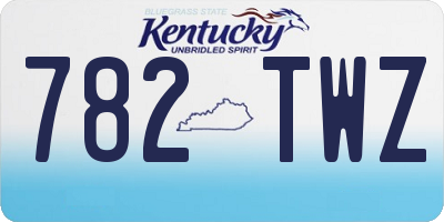 KY license plate 782TWZ