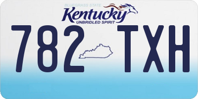 KY license plate 782TXH