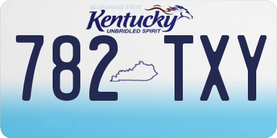 KY license plate 782TXY