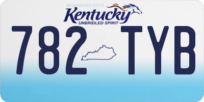KY license plate 782TYB