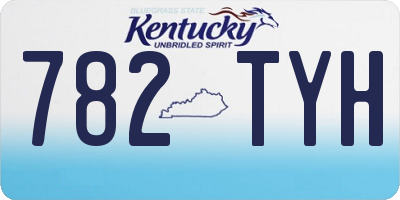 KY license plate 782TYH