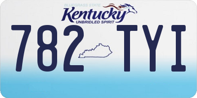 KY license plate 782TYI