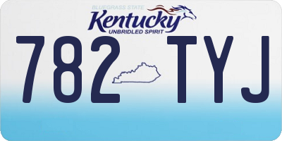 KY license plate 782TYJ