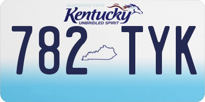 KY license plate 782TYK