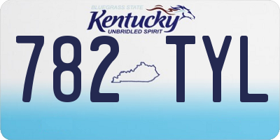 KY license plate 782TYL