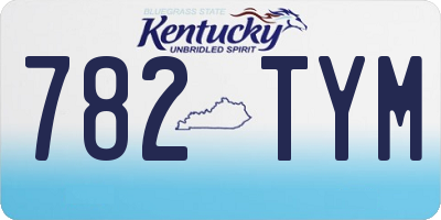 KY license plate 782TYM
