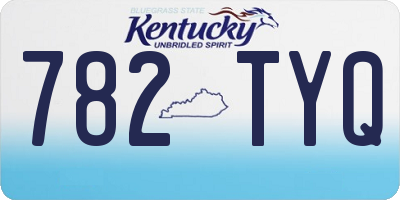 KY license plate 782TYQ