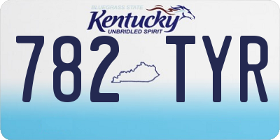 KY license plate 782TYR