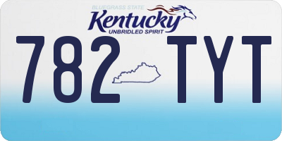 KY license plate 782TYT