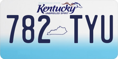 KY license plate 782TYU