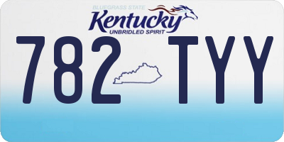 KY license plate 782TYY