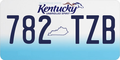 KY license plate 782TZB