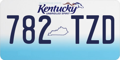 KY license plate 782TZD