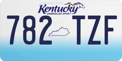 KY license plate 782TZF