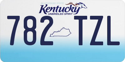KY license plate 782TZL