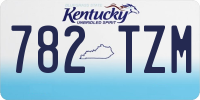 KY license plate 782TZM