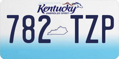 KY license plate 782TZP