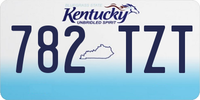 KY license plate 782TZT