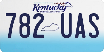 KY license plate 782UAS