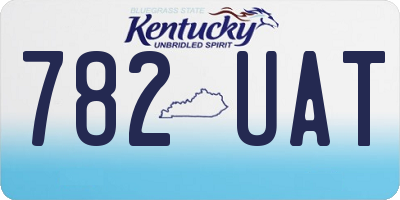 KY license plate 782UAT