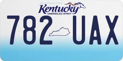 KY license plate 782UAX