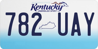 KY license plate 782UAY