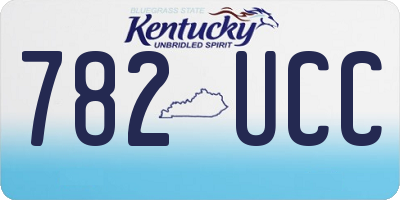 KY license plate 782UCC