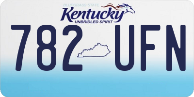 KY license plate 782UFN