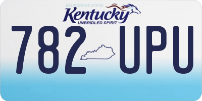 KY license plate 782UPU
