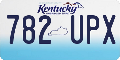 KY license plate 782UPX