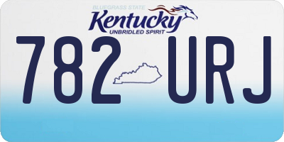 KY license plate 782URJ