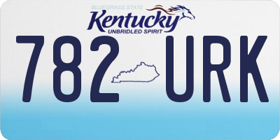 KY license plate 782URK