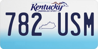 KY license plate 782USM