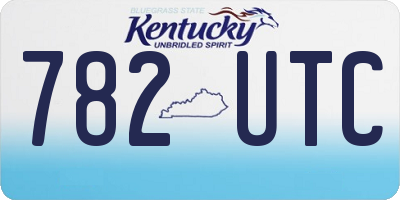 KY license plate 782UTC