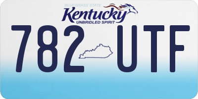 KY license plate 782UTF